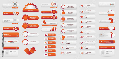 Business red button pack