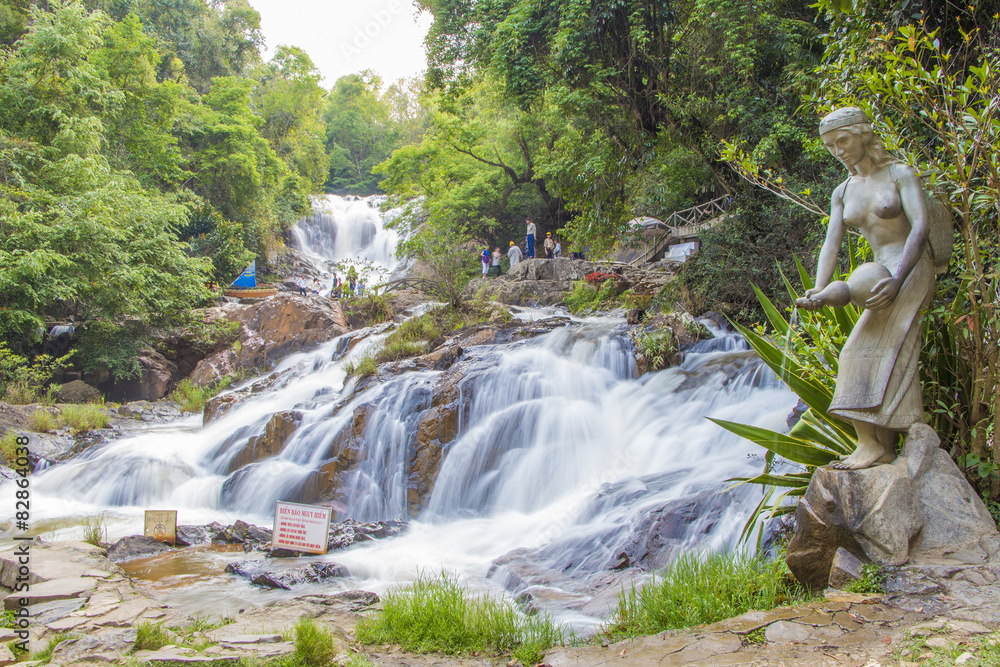 Fototapeta premium Datanla waterfall in Da Lat city (Dalat), Vietnam