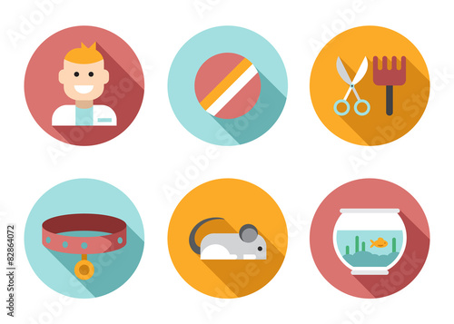 Web icon set Pet, Vet, Pet Shop