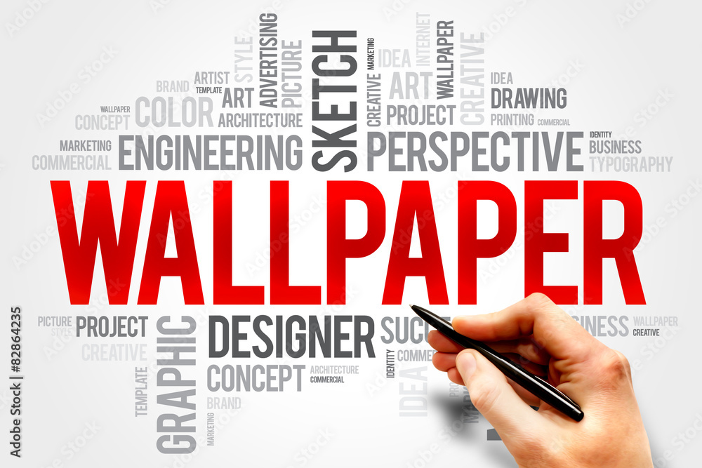 WALLPAPER word cloud, business concept WALLPAPER word cloud, business concept