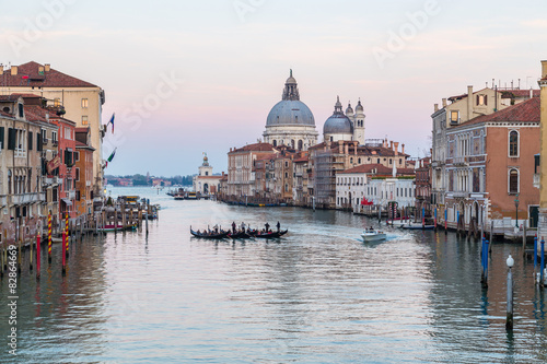 Grand Canal and Basilica Santa Maria della Salute in Venice © norbel