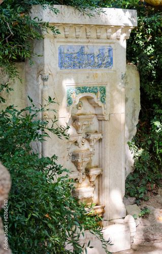 A copy of the Fountain of Bakhchisarai in the Nikitsky botanical photo