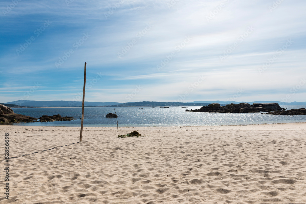 Lonely beach in the Rias Baixas, Galicia