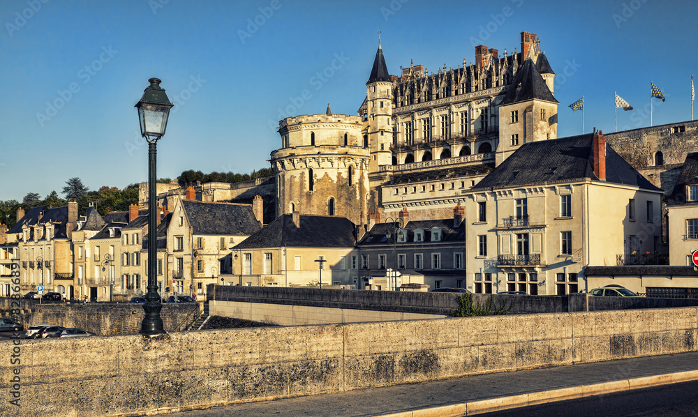 Chateau d`Amboise, France. This royal castle is located in Amboi Chateau d`Amboise, France. This royal castle is located in Amboi