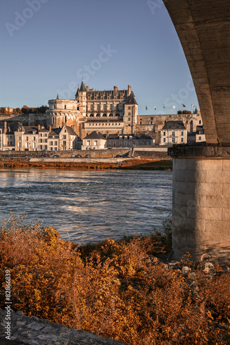 Chateau d`Amboise, France. This royal castle is located in Amboi photo