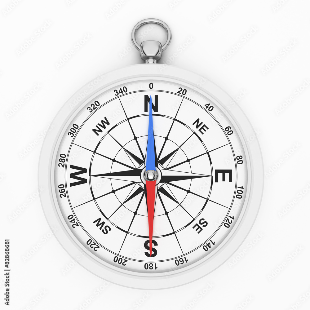 White compass icon