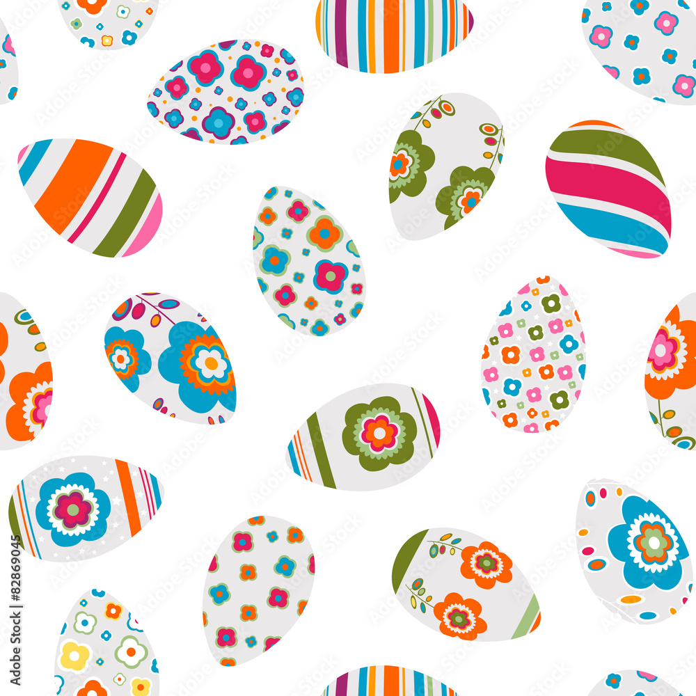 colorful easter eggs seamless pattern colorful easter eggs seamless pattern
