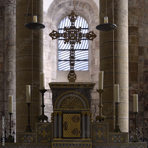 Fototapeta abbatiale ste foye de conques