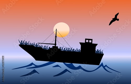 Fluechtlingsschiff