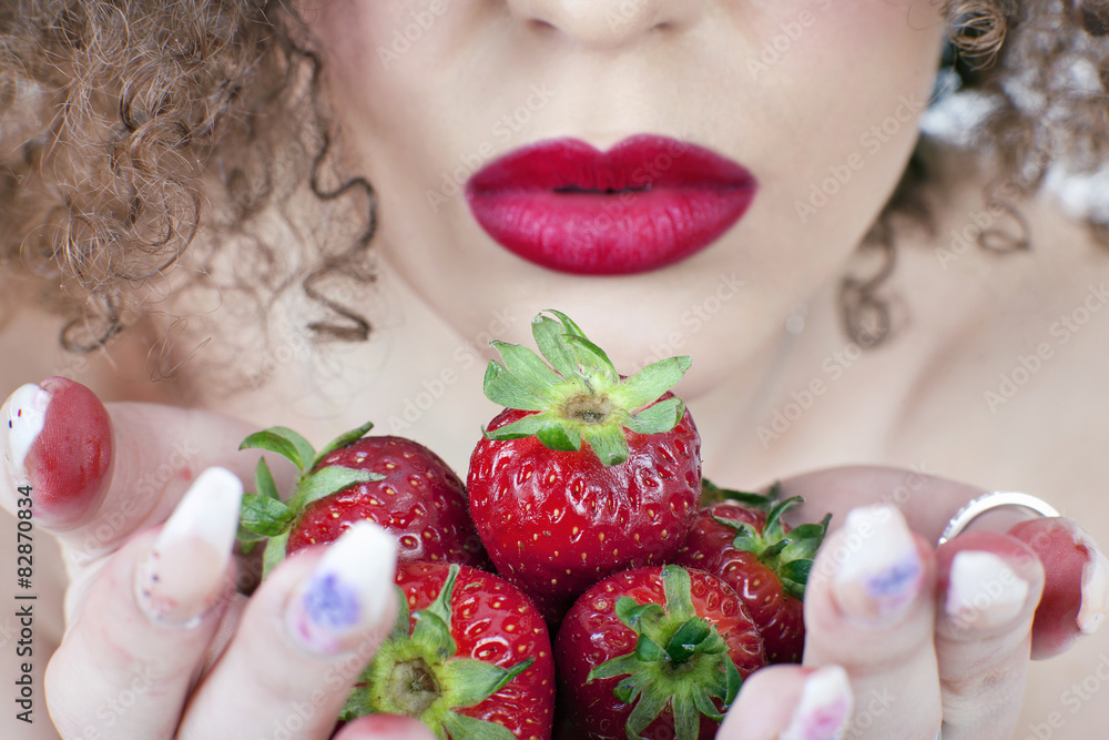 Strawberry lip gloss