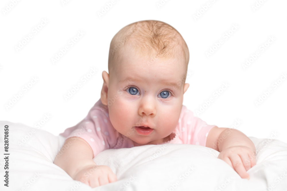 the little girl lies on a pillow - cloud the little girl lies on a pillow - cloud