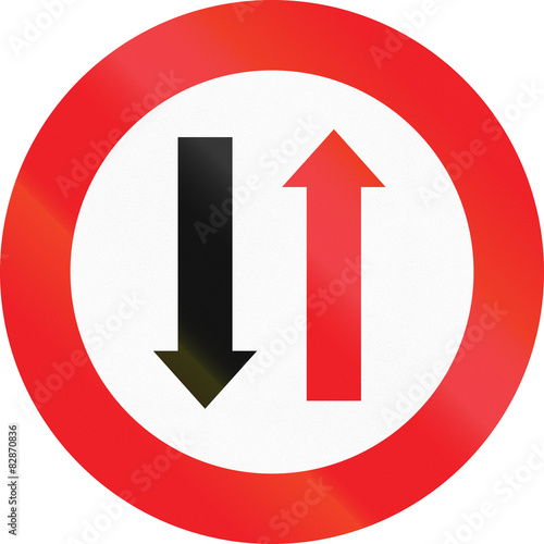 Two Way Traffic Sign