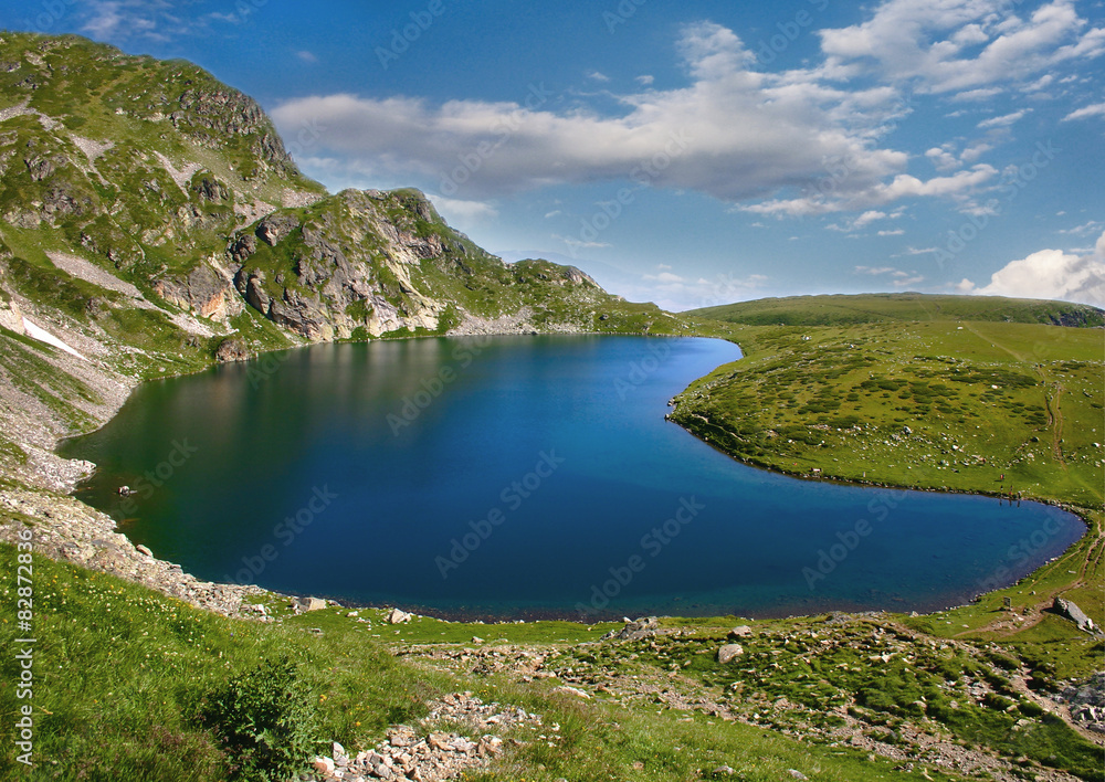 Babreka )Kidney) lake in Rila mountan, Bulgaria