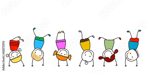 happy kids playing