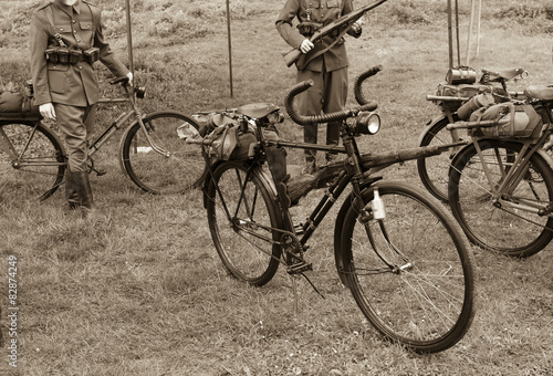 Old military bicycle