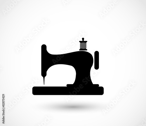 Sewing machine icon vector