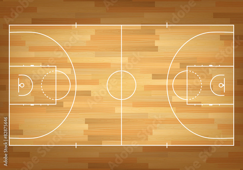 Basketball court on top.