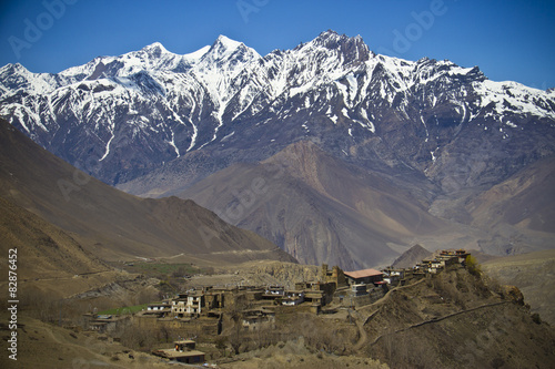 beautiful mountain view in Himalayas