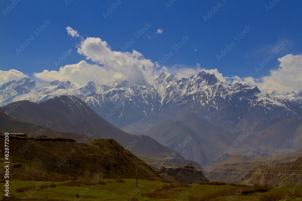 wonderful mountain landscape in Himalayas