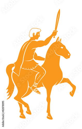 Caesar on horseback