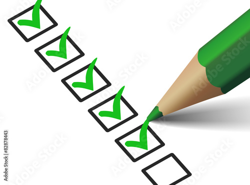 Checklist With Green Checkmark Icon