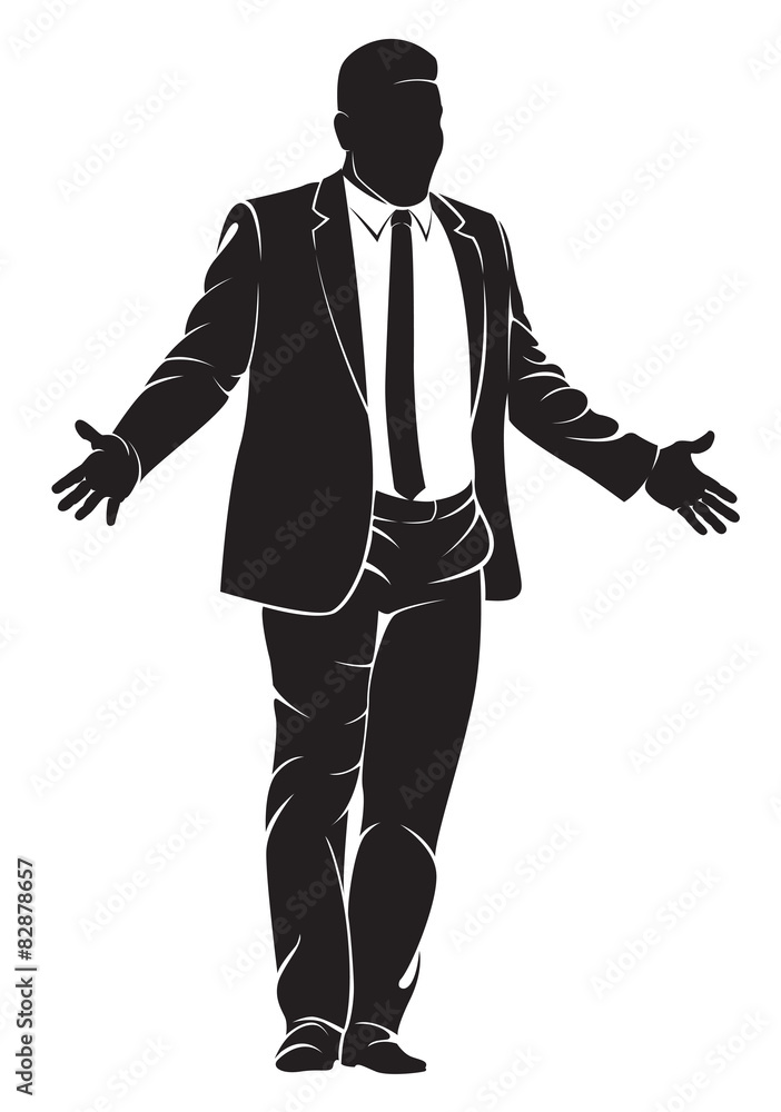 Man proclaiming speech