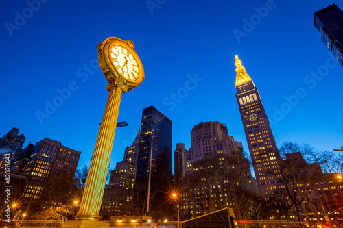 Sidewalk clock at 200 Fifth Avenue