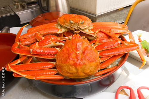 Snow King Crab was steaming very delicious