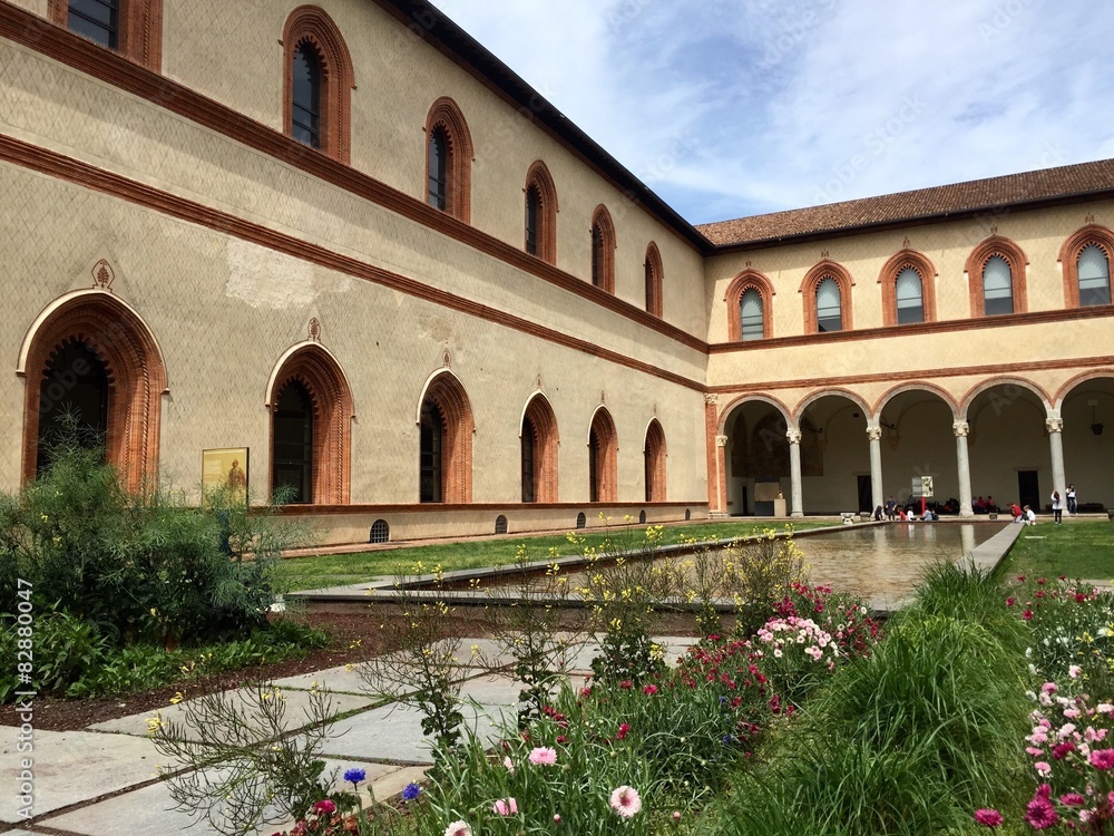 Fototapeta premium Milano, il Castello Sforzesco - La Corte Ducale