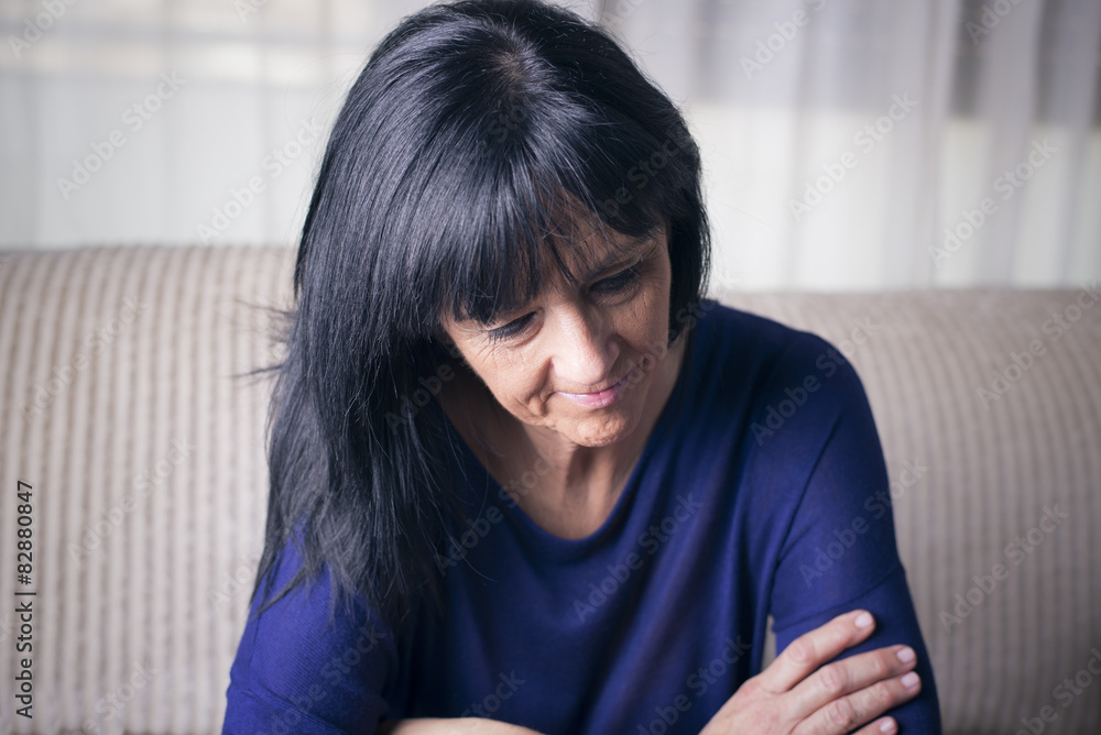 Sad mature woman Sad mature woman