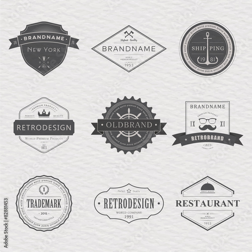 Brand and logo design, old tavern badge