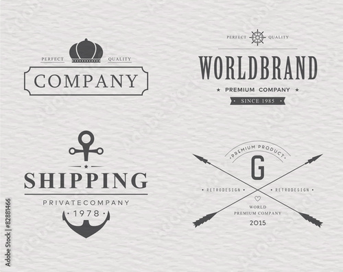 Brand and logo design, old tavern badge