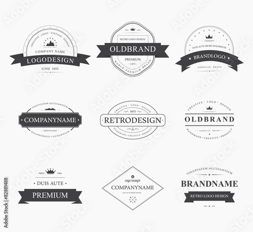 Brand and logo design, old tavern badge