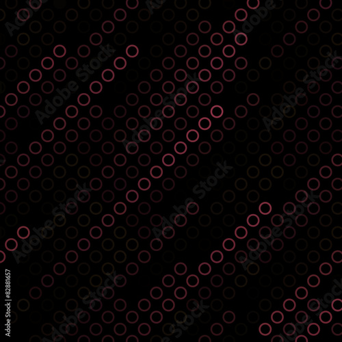 Texture with red circles on dark background
