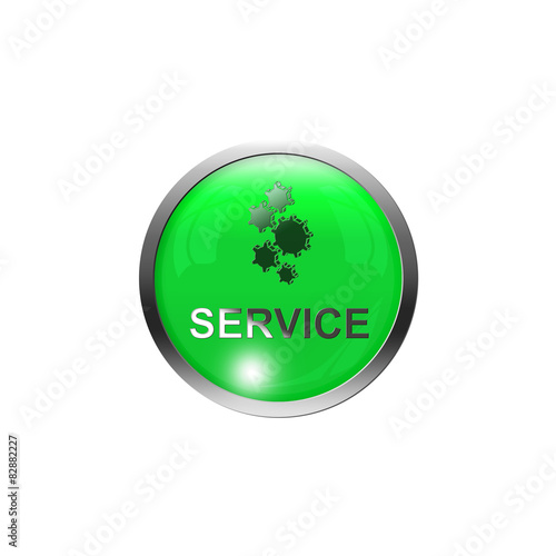 Button Grün - Service