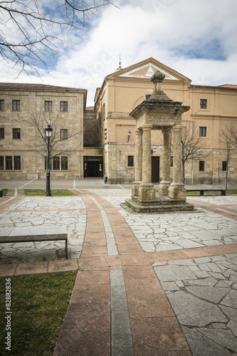 Herrasti square in Rodrigo town - Spain photo