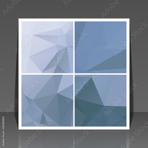 Abstract vector flyer background set