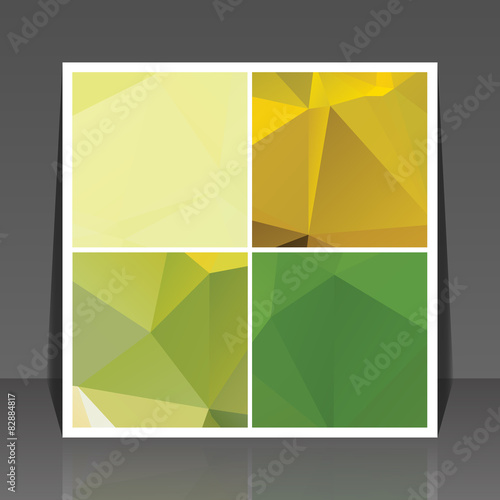 Abstract vector flyer background set