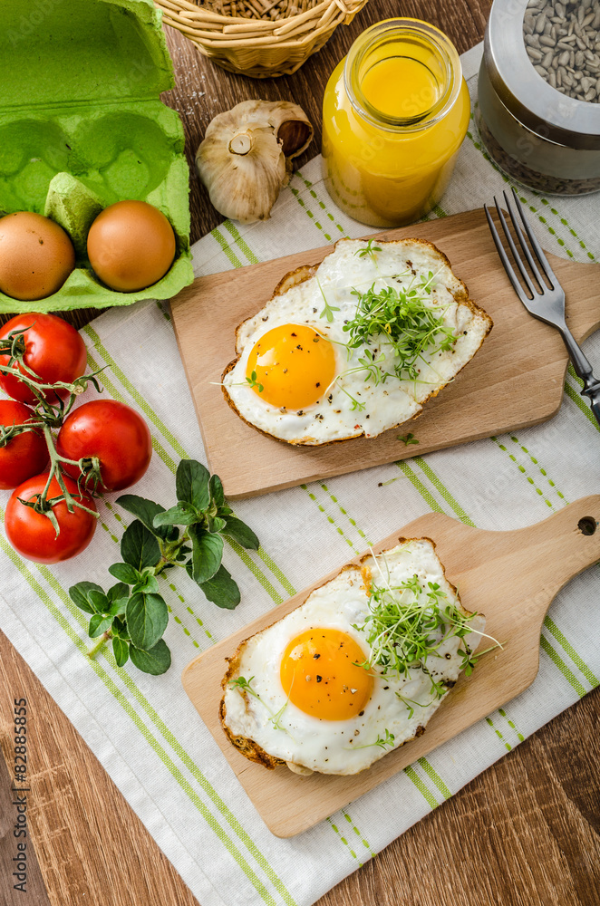 Healthy dinner panini toast, egg and vegetable Healthy dinner panini toast, egg and vegetable