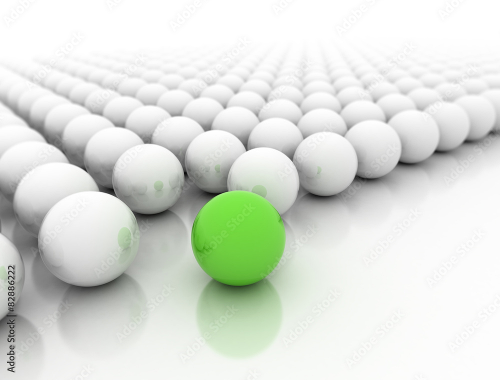 Standing out from the crowd or leader concept. Standing out from the crowd or leader concept.