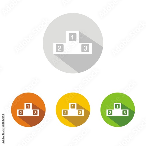 ICONOS PODIUM BOTÓN COLORES SOMBRA