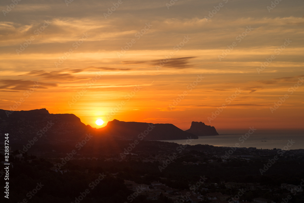 Sunrise over Altea Bay Sunrise over Altea Bay