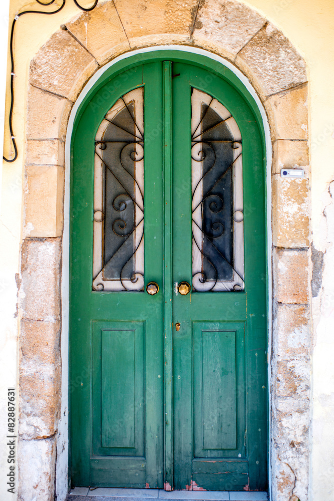 Fototapeta premium Old coloful door