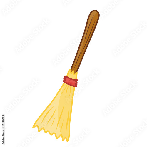 broom isolated illustration