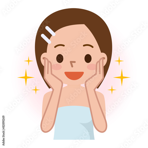 美容 笑顔 女性