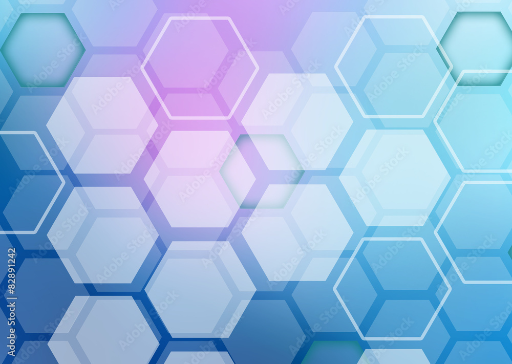 Abstract colorful background of hexagonal shapes randomly Abstract colorful background of hexagonal shapes randomly