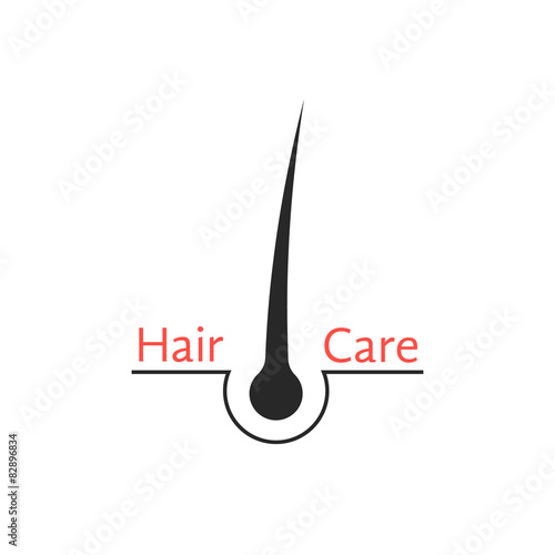 hair follicle icon isolated on white background