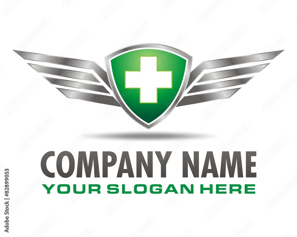 health emblem shield logo image vector health emblem shield logo image vector
