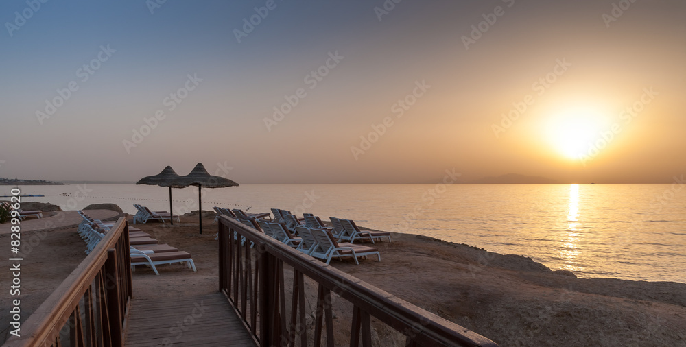 Sea Sunset in Egypt 