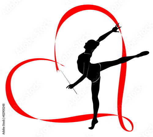 Canvas Print gymnastics logo